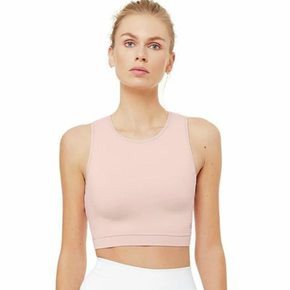 Women’s Pink Crop Tank Top